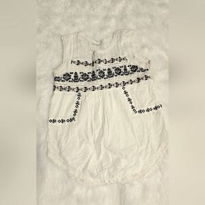 Embroidered Sleeveless Top -Floral Pattern by 1 Eight